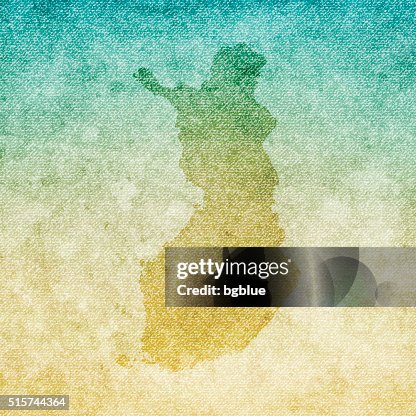 Finland Map on grunge Canvas Background Finland Map on grunge Canvas Background