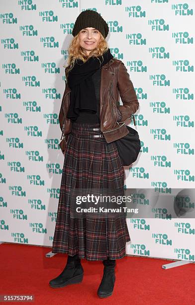 Maryam d'Abo arrives for the 2016 Into Film Awards at Odeon Leicester Square on March 15, 2016 in London, England.