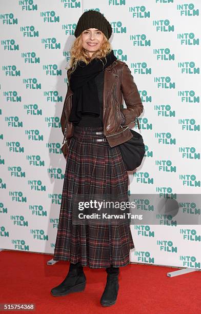 Maryam d'Abo arrives for the 2016 Into Film Awards at Odeon Leicester Square on March 15, 2016 in London, England.