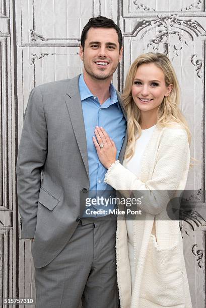 Bachelor Ben Higgins and Lauren Bushnell attend the AOL Build Speaker Series to discuss "The Bachelor" at AOL Studios In New York on March 15, 2016...