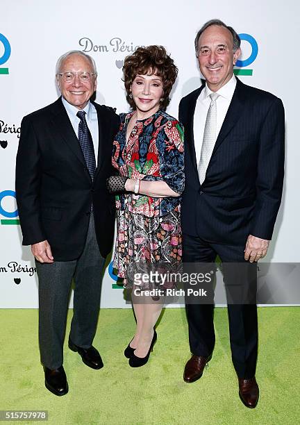 Honorees Stewart Resnick and Lynda Resnick, and Conservation International CEO and Chairman Peter Seligmann arrive at the 20th Annual Los Angeles...