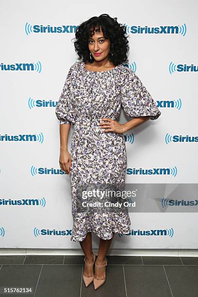 Actress Tracee Ellis Ross visits the SiriusXM Studios on March 15, 2016 in New York City.