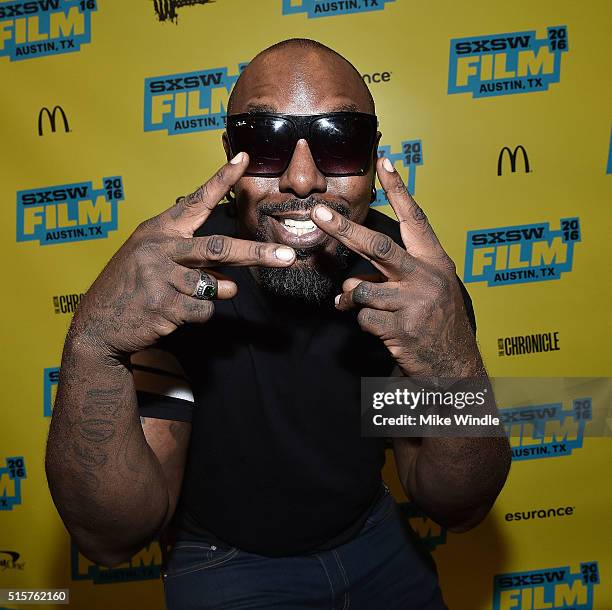 Recording artist Sleepy Brown of Organized Noize attends the screening of "The Art of Organized Noize" during the 2016 SXSW Music, Film + Interactive...