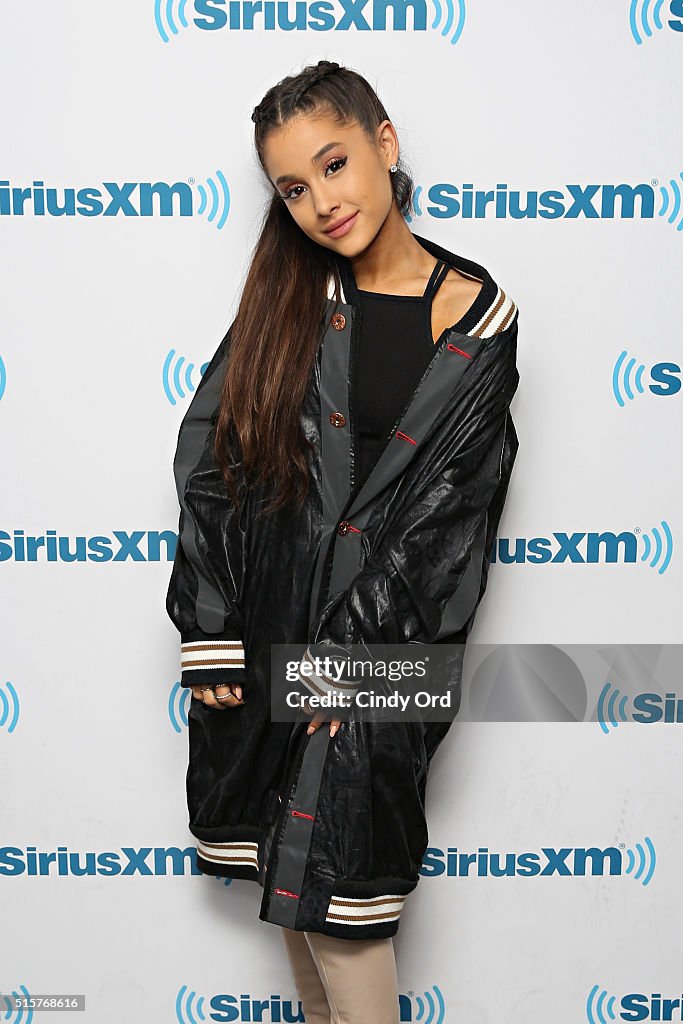 Ariana Grande Visits The SiriusXM Studios