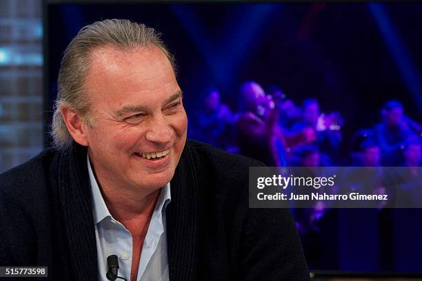 Bertin Osborne attends 'El Hormiguero' Tv show at Vertice Studio on March 15, 2016 in Madrid, Spain.