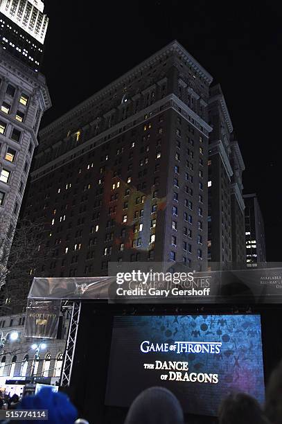 Atmosphere during a screening to celebrate "Game of Thrones: The Complete Fifth Season" DVD/Blu-ray release on March 15, 2016 in New York City.