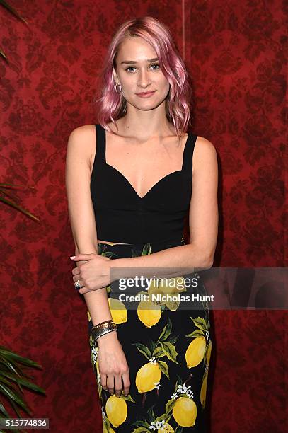 Alessandra Brawn Neidich attends the Dolce & Gabbana pyjama party at 5th Avenue Boutique on March 15, 2016 in New York City.