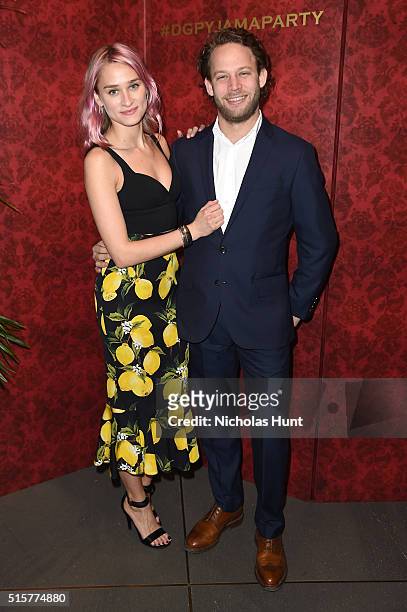 Alessandra Brawn Neidich and Jon Neidich attend the Dolce & Gabbana pyjama party at 5th Avenue Boutique on March 15, 2016 in New York City.