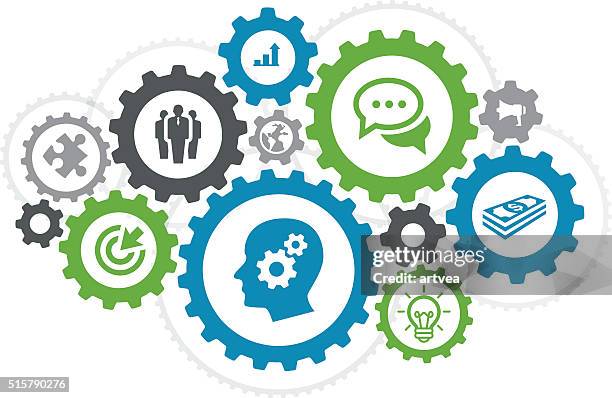 business concept - business relationship stock illustrations