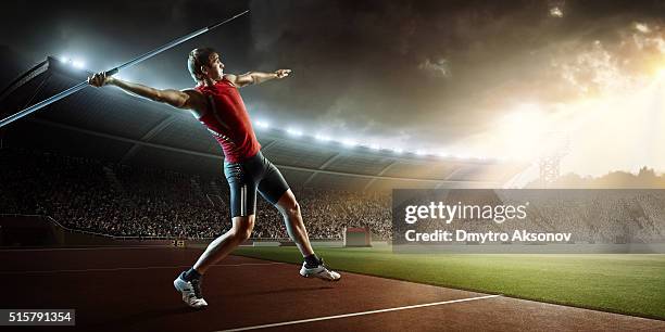 javelin thrower - speerwurf stock-fotos und bilder