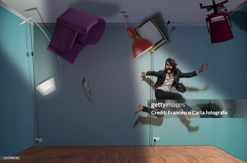Upside-down room