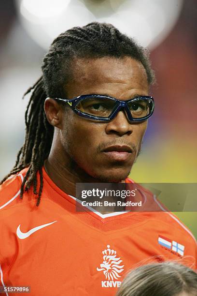 Portrait of Edgar Davids of Holland prior to the Group 1, 2006 World Cup Qualifying match between Holland and Finland on October 13, 2004 at the...