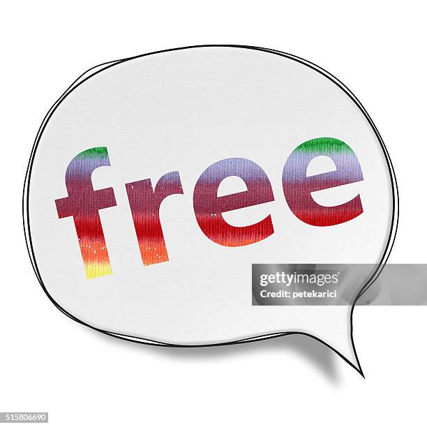 free - speech bubbles (clipping path) - good news banner stock illustrations