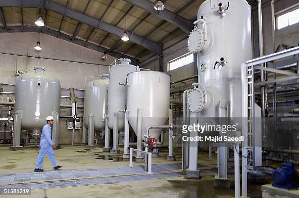 Iran's controversial heavy water production facility is seen in this general view, October 27, 2004 at Arak, south of the Iranian capital Tehran....