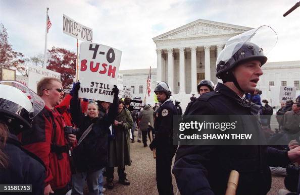 Demonstrators gathered outside of the US Supreme C Demonstrators gathered outside of the US Supreme C