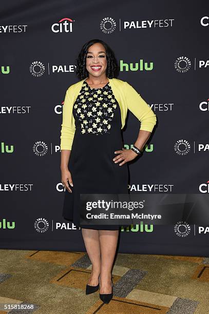 Executive Producer Shonda Rhimes attends The Paley Center For Media's 33rd Annual PaleyFest Los Angeles - 'Scandal' at Dolby Theatre on March 15,...