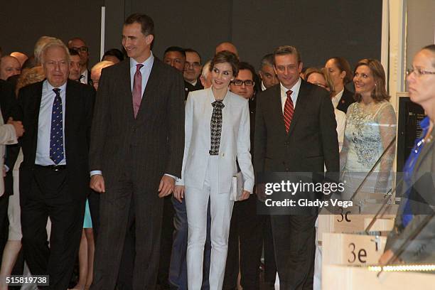 King Felipe VI And Queen Letizia Visit Museo de San Juan on March 15, 2016 in San Juan, Puerto Rico.