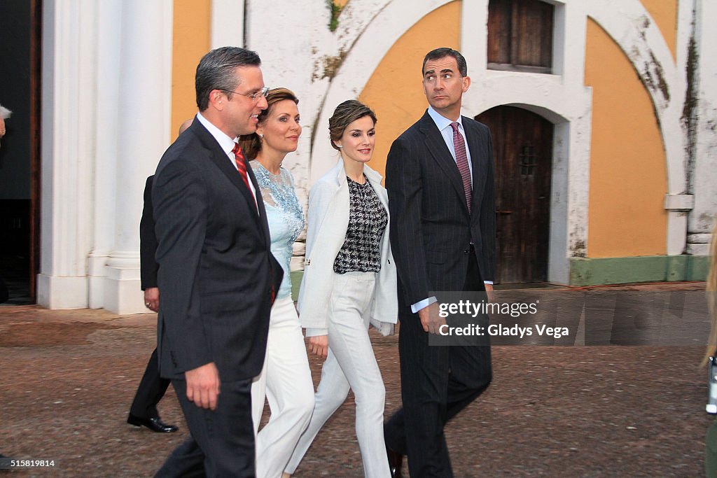 King Felipe VI And Queen Letizia Visit San Juan, Puerto Rico - Day 1