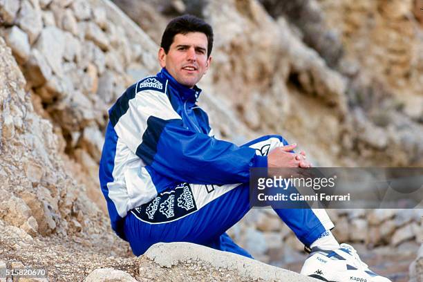 Spanish cyclist Abraham Olano, 14th February 1997, Palma de Mallorca, Balearic Islands.