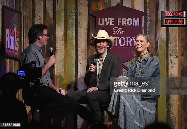 Guy Craig Havighurst chats with Singers/Songwriters Dave Rawlings and Gillian Welch during a special Tuesday night edition of Music City Roots -...