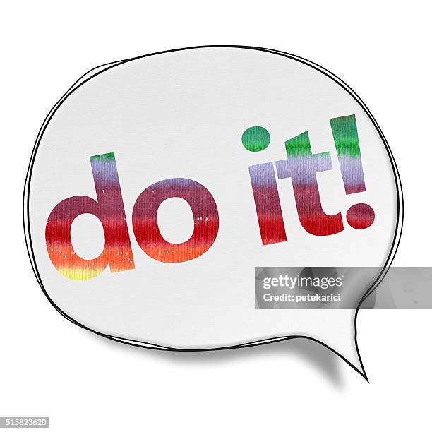 do it- speech bubbles (clipping path) - good news banner stock illustrations