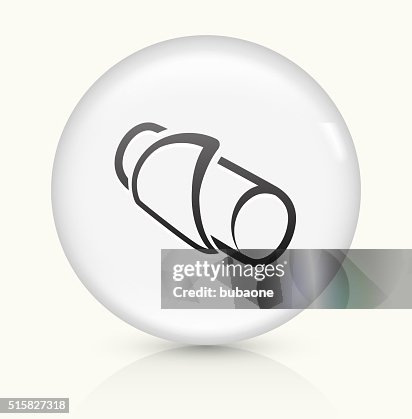 Springroll icon on white round vector button Springroll icon on white round vector button