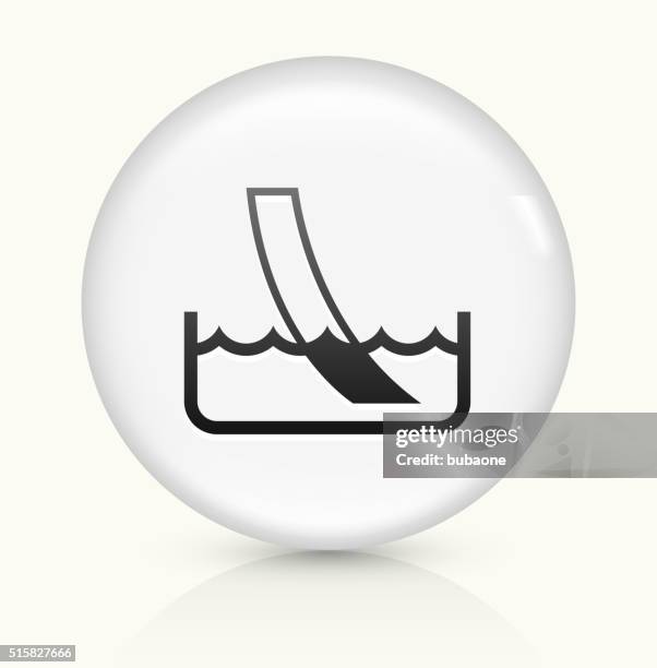 water ph paper test icon on white round vector button - litmus test white background stock illustrations