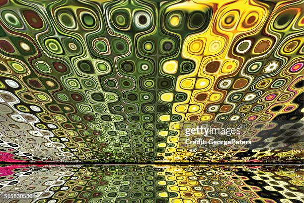 retro trashy chic 1970's halftone pattern - tacky wallpaper stock illustrations