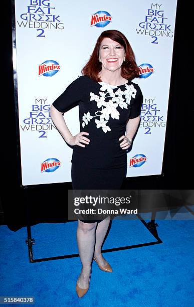 Stavroula Logothettis attends the"My Big Fat Greek Wedding 2" New York Premiere at AMC Loews Lincoln Square 13 theater on March 15, 2016 in New York...