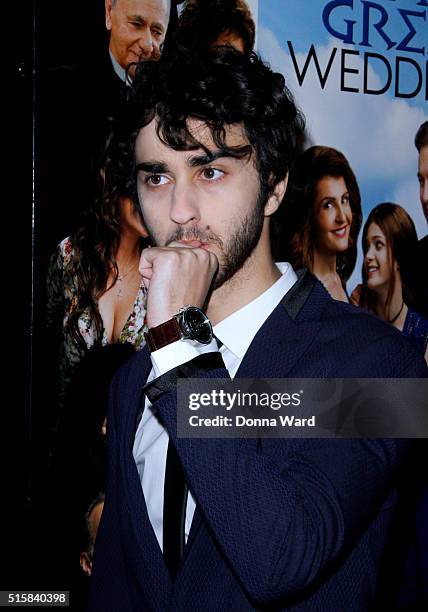 Alex Wolff attends the"My Big Fat Greek Wedding 2" New York Premiere at AMC Loews Lincoln Square 13 theater on March 15, 2016 in New York City.