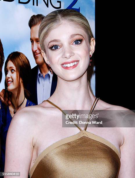 Elena Kampouris attends the"My Big Fat Greek Wedding 2" New York Premiere at AMC Loews Lincoln Square 13 theater on March 15, 2016 in New York City.