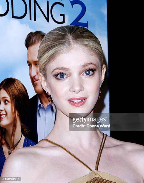 Elena Kampouris attends the"My Big Fat Greek Wedding 2" New York Premiere at AMC Loews Lincoln Square 13 theater on March 15, 2016 in New York City.
