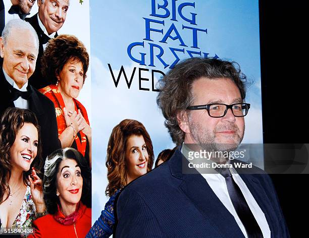 Director Kirk Jones Louis Mandylor attends the"My Big Fat Greek Wedding 2" New York Premiere at AMC Loews Lincoln Square 13 theater on March 15, 2016...
