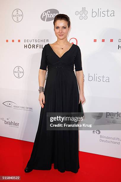 Henriette Richter-Roehl attends the Deutscher Hoerfilmpreis 2016 on March 15, 2016 in Berlin, Germany.