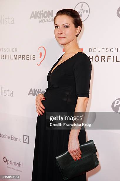 Henriette Richter-Roehl attends the Deutscher Hoerfilmpreis 2016 on March 15, 2016 in Berlin, Germany.