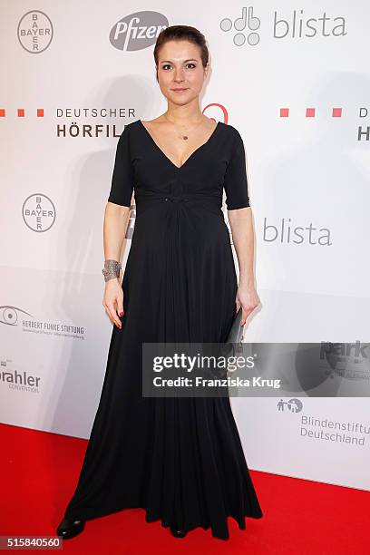Henriette Richter-Roehl attends the Deutscher Hoerfilmpreis 2016 on March 15, 2016 in Berlin, Germany.