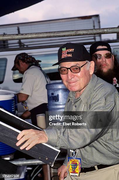 George Wein at the New Orleans Jazz and Heritage Festival in New Orleans, Louisiana on May 1, 1995.