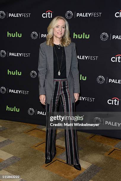 Executive producer Betsy Beers arrives at The Paley Center For Media's 33rd Annual PALEYFEST Los Angeles ÒScandalÓ at Dolby Theatre on March 15, 2016...