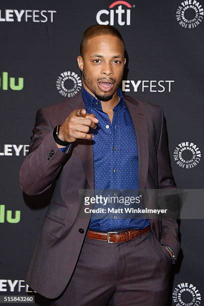 Actor Cornelius Smith Jr. Arrives at The Paley Center For Media's 33rd Annual PALEYFEST Los Angeles ÒScandalÓ at Dolby Theatre on March 15, 2016 in...