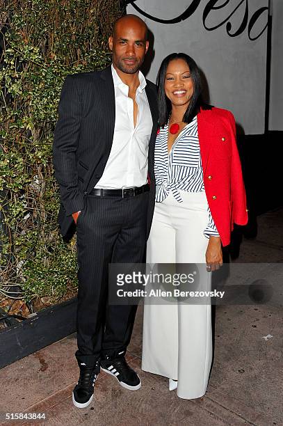 Actors Boris Kodjoe and Garcelle Beauvais attend a fundraising event supporting the Sanaa Lathan Foundation at Beso on March 15, 2016 in Hollywood,...
