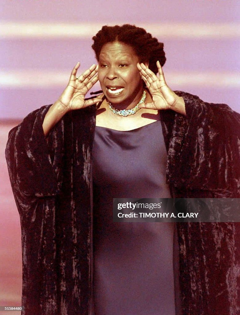 Comedian Whoopi Goldberg opens the show as host at