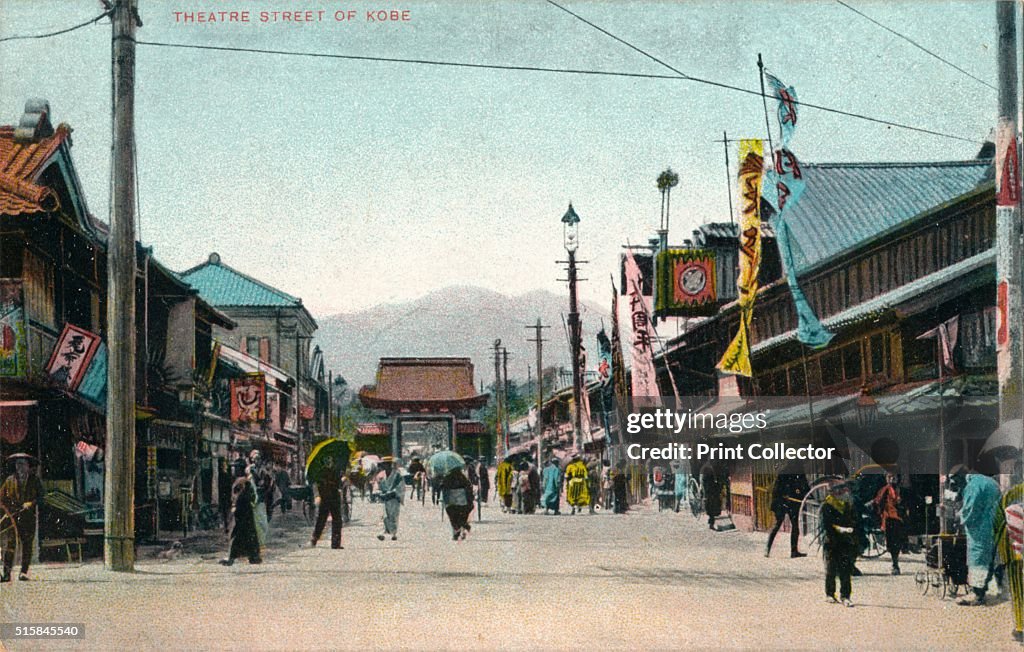 Theatre Street of Kobe', c1900