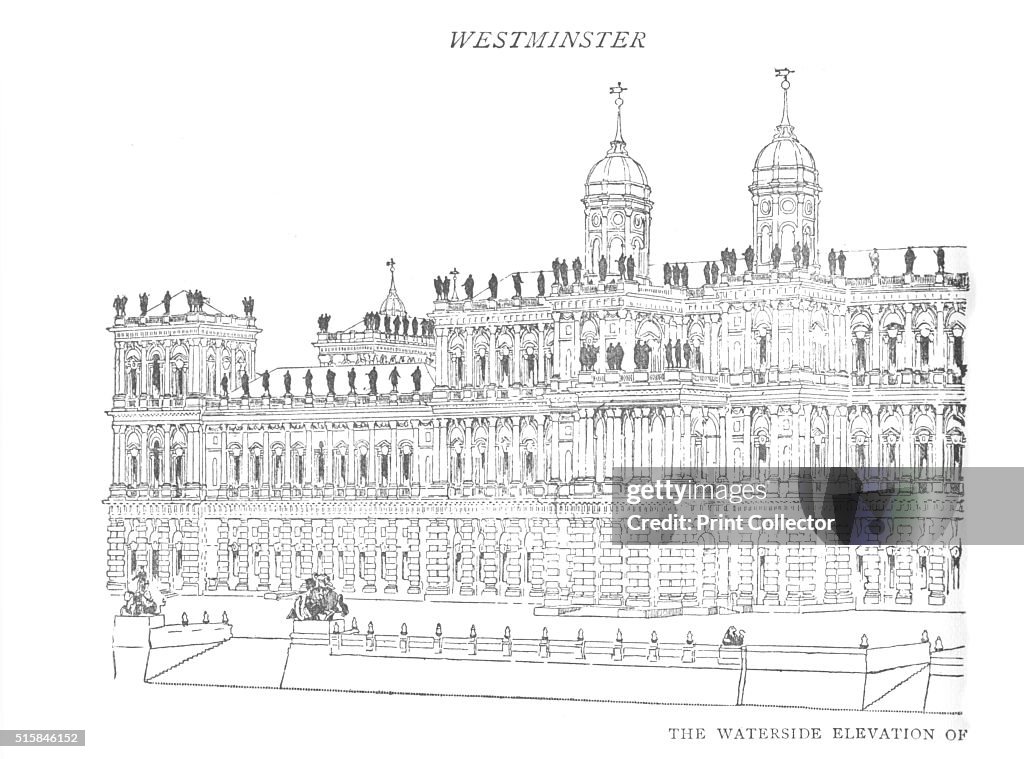 The Waterside Elevation of Inigo Jones' Proposed Palace', c1897