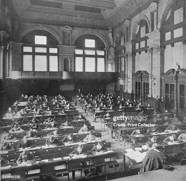 Pupils sitting an examination at the City of London School, circa 1903 . The City of London School is an independent school founded by a private Act...