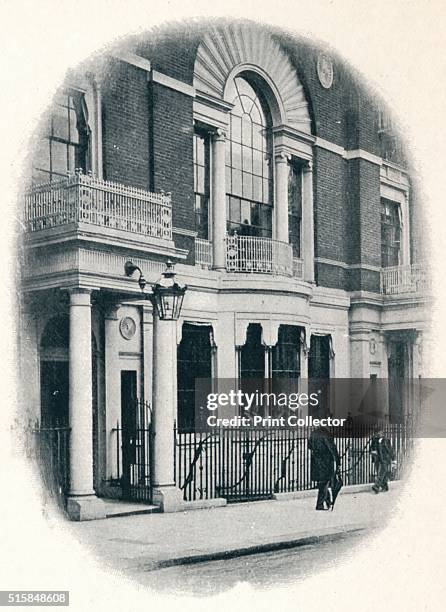 The bay window, Boodle's Club, London, circa 1900 . Boodle's is a London gentlemen's club founded in 1762 by Lord Shelburne, later Prime Minister of...