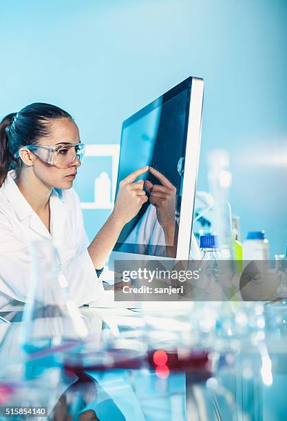 1,747 Laboratory Woman Science Lab Coat Stock Photos, High-Res Pictures ...