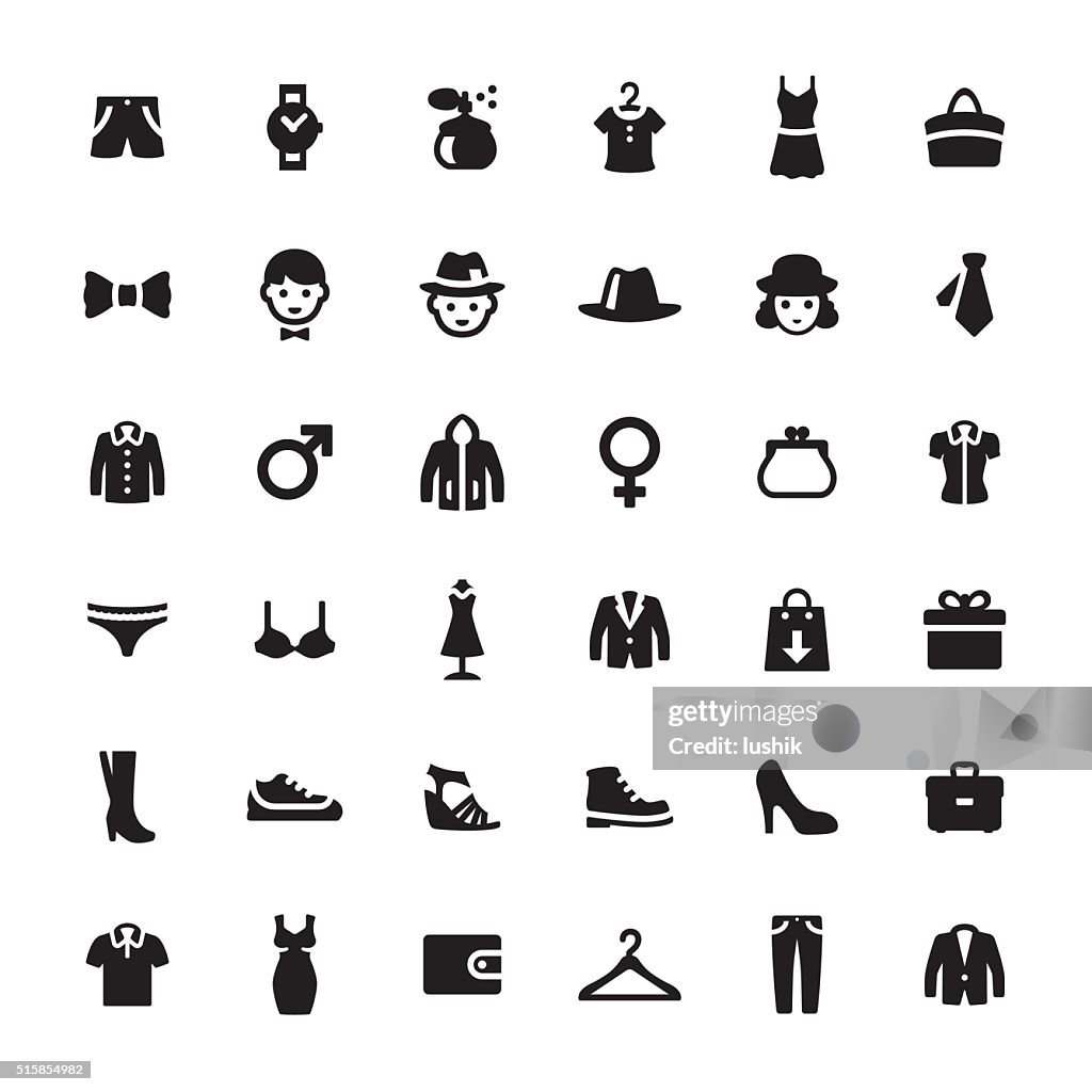 Department Store vector symbols and icons
