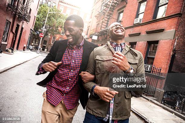 Couple walking in Greenwich Village - NY