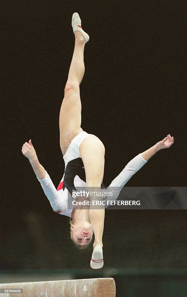 Olympic gymnast Svetlana Boginskaya from Belarus t