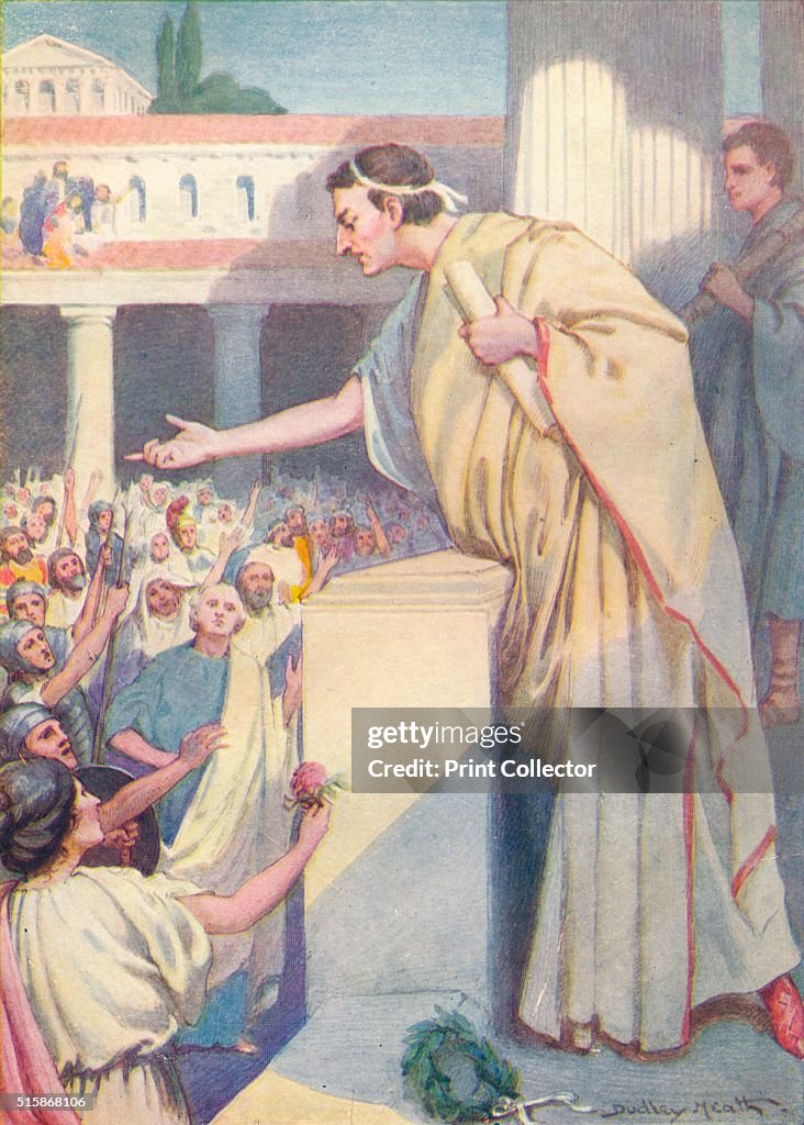 The following morning Cicero made another speech against Catiline', c1912 (1912)